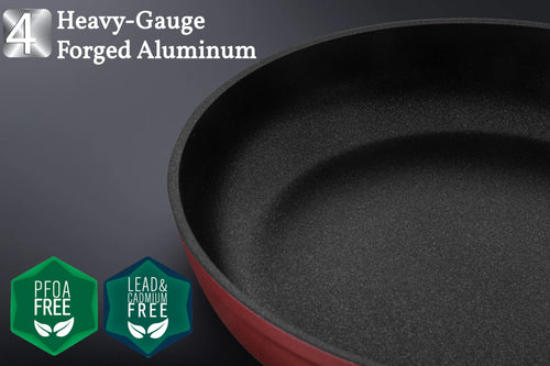 11 Inch Titanium Nonstick Wok with Glass Lid B578178