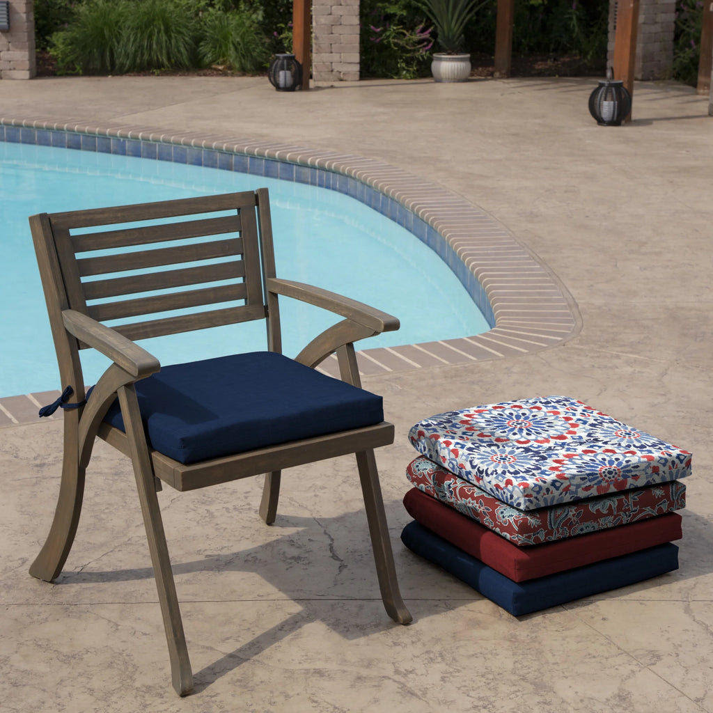 Water Repellent Fade Resistant Outdoor Seat Cushion U3541