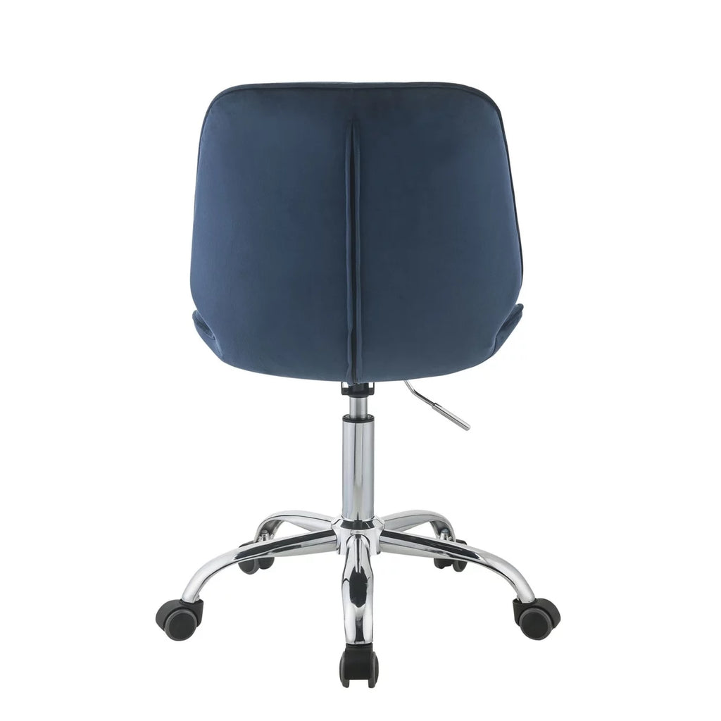 Blue and Chrome Adjustable Office Chair R55582