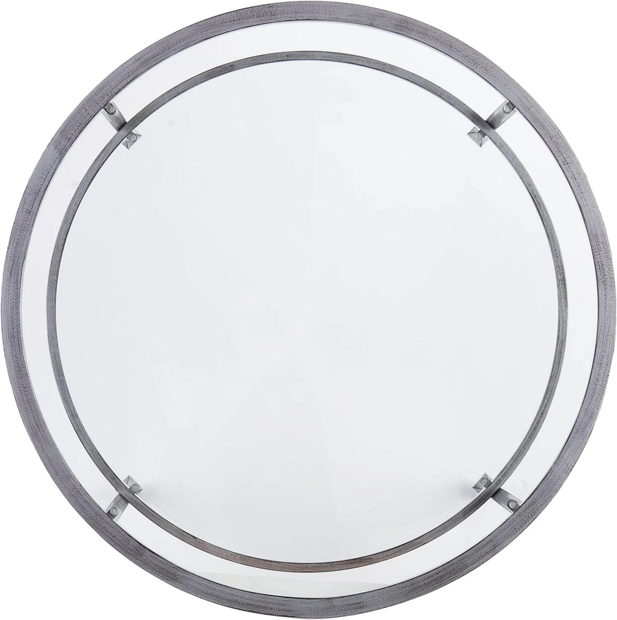 Metal & Glass Round 2-Tier Coffee Table T47153