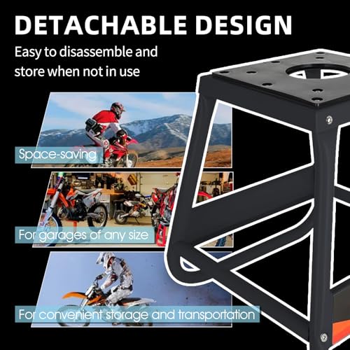 Black Detachable Anti Slip Motorcycle Stand O3218