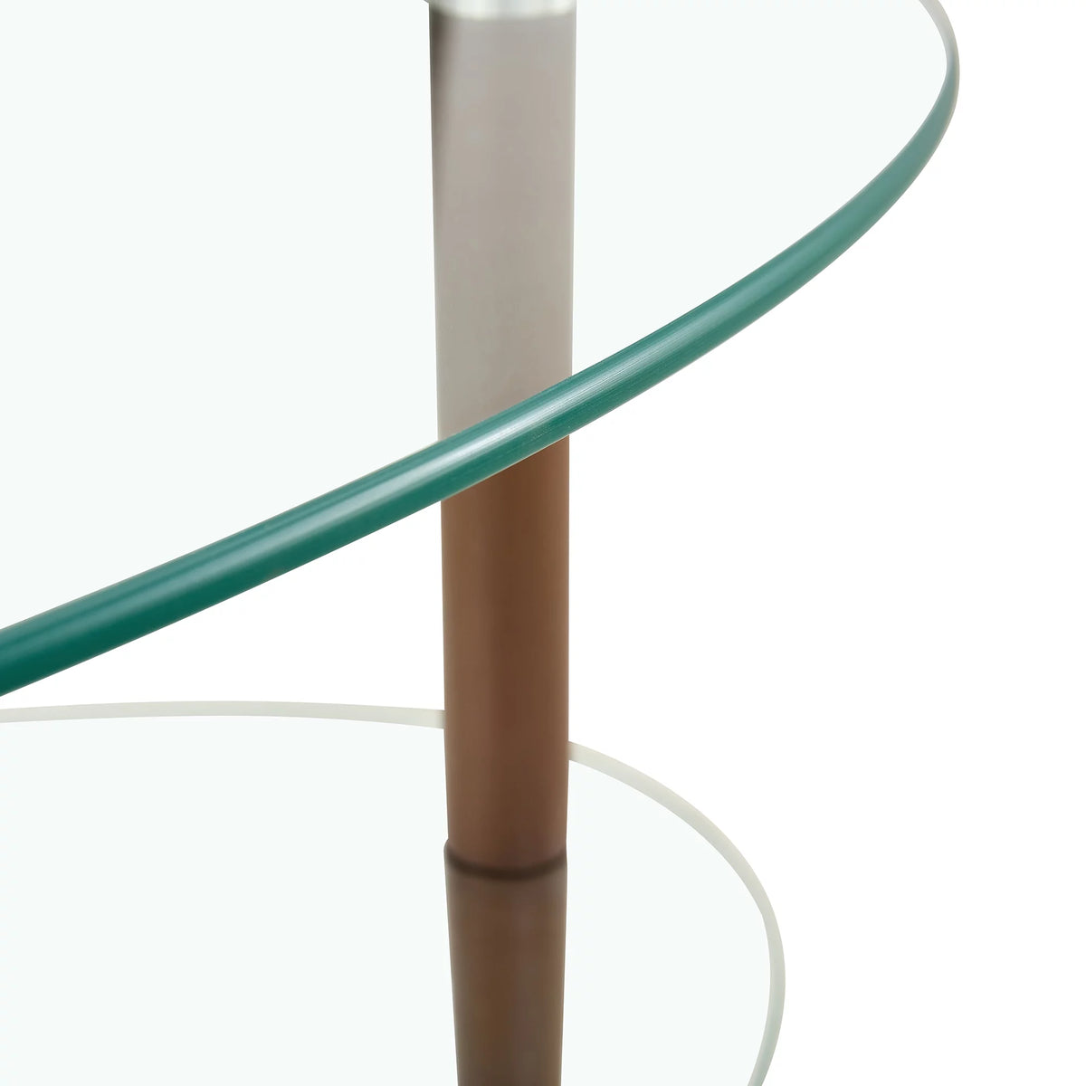 Oval Glass Coffee Table with Storage R485645