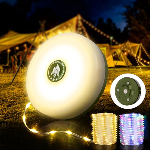 2-Pack 32.8FT Rechargeable Camping String Lights Q5917