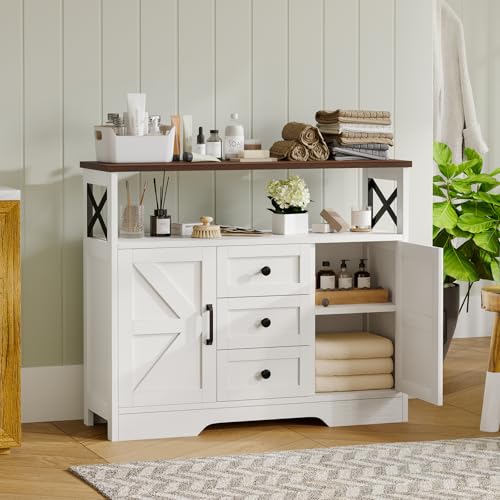 Buffet Cabinet Sideboard with 3 Drawers and 2 Doors Z456232