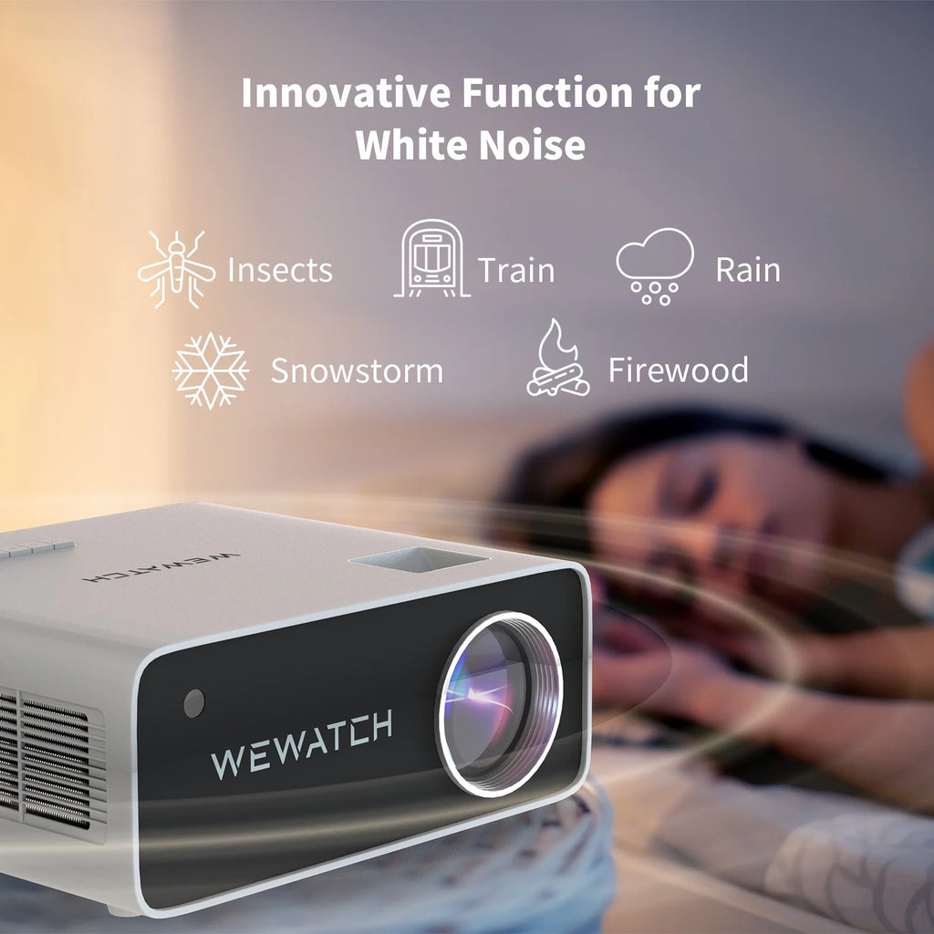 4K Home Theater Projector 500 ANSI 19000Lm 5G WiFi Bluetooth 1080P C402398