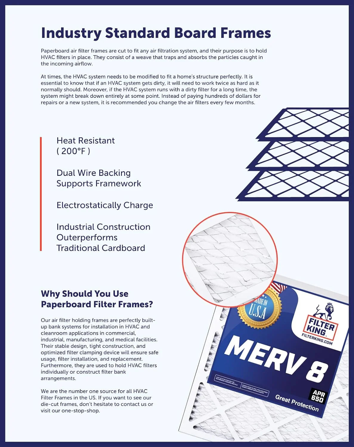20x66.5x1 MERV 8 Pleated HVAC Air Filter 4-Pack J33143