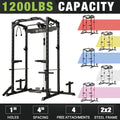 1200LBS Capacity Power Rack with LAT Pulldown System R69557
