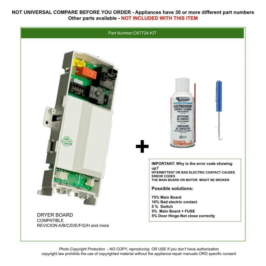 Dryer Control Board Replacement Z697