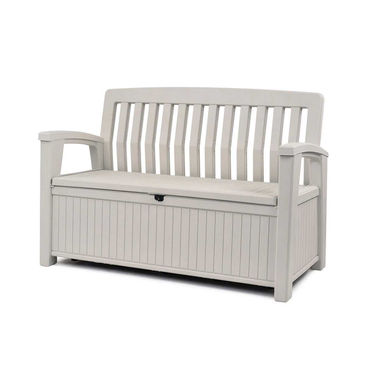 60 Gallon Ivory Storage Bench Deck Box D4974