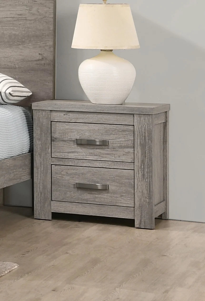 King Size 4pc Bedroom Set with Dresser Mirror Nightstand B623