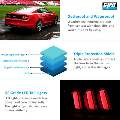 Euro Style LED Tail Lights Rear Lamps (Clear) K859338