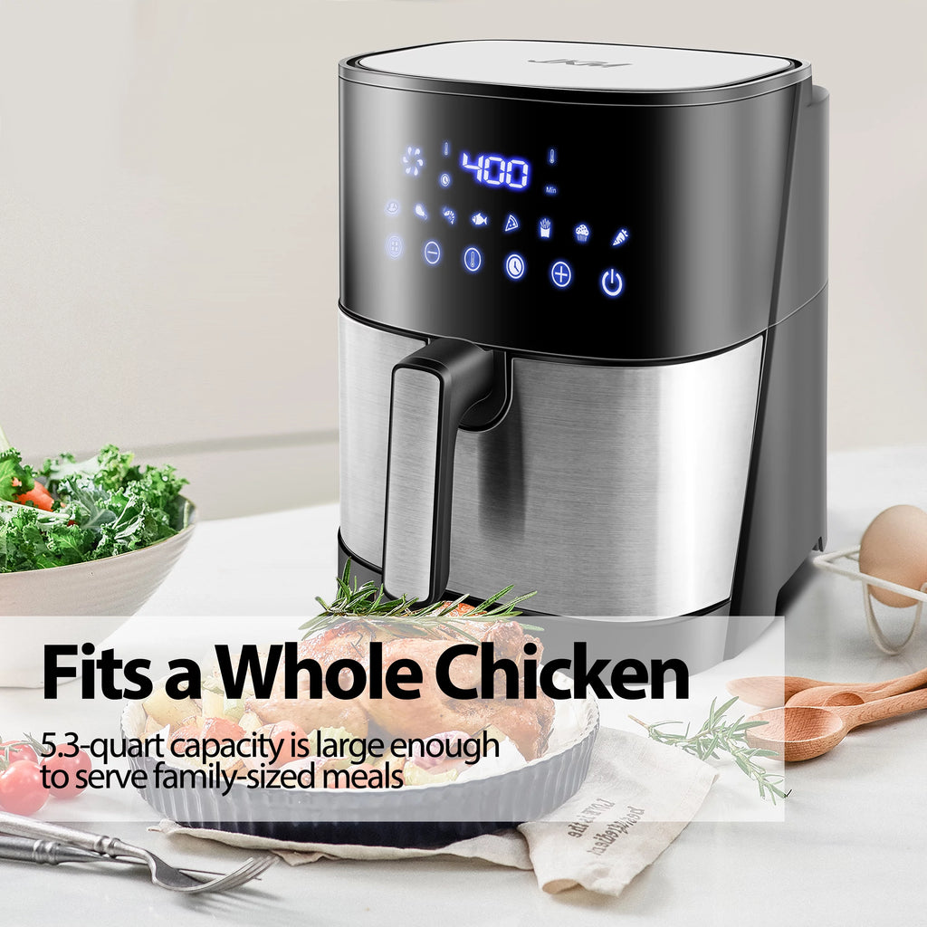 6.7 Quart Digital Stainless Steel Air Fryer S3963