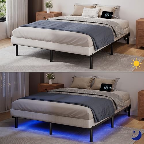 Black 7 Inch Metal Steel Bed Frame I65679