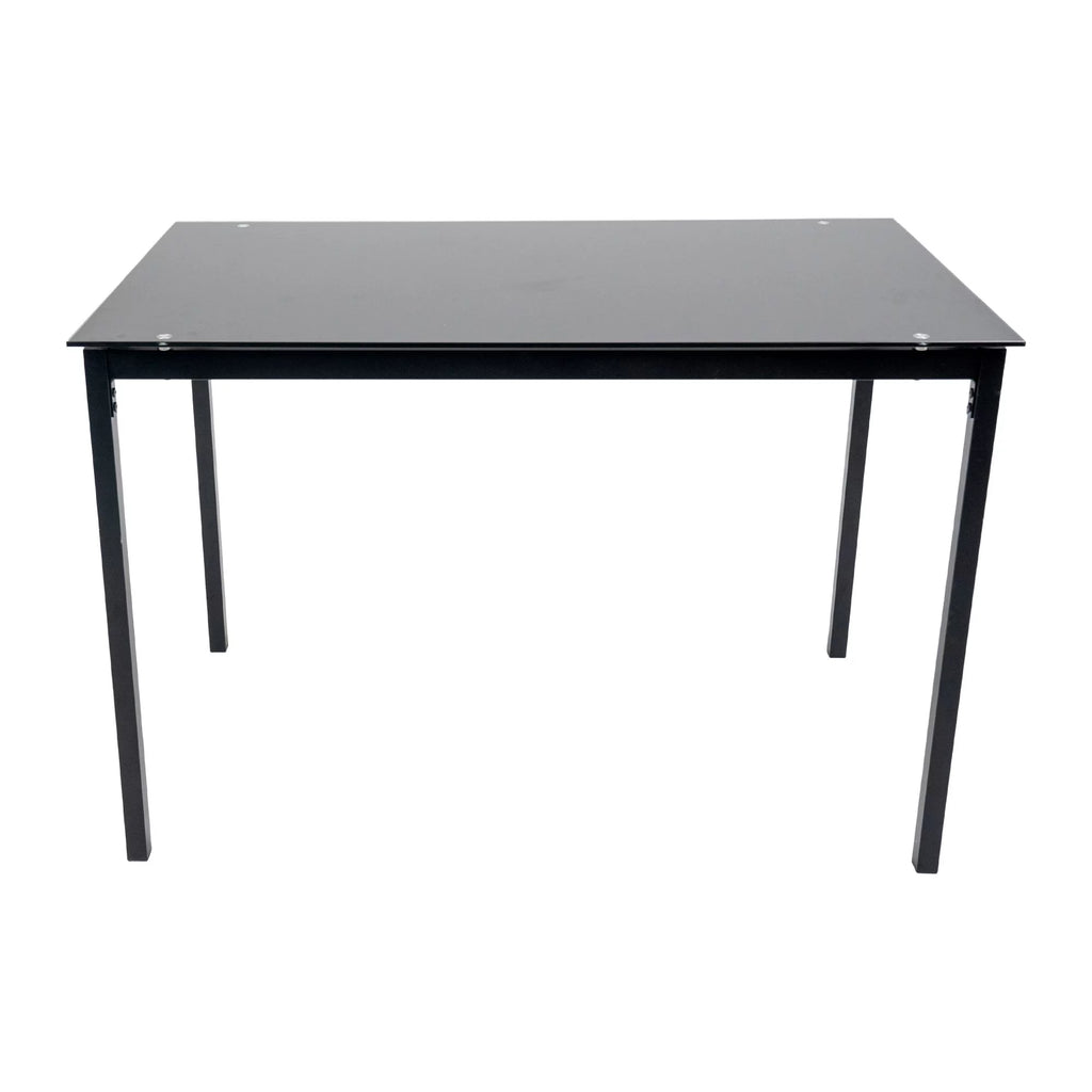 5 Piece Black Dining Table Set with 4 Upholstered Chairs G3890
