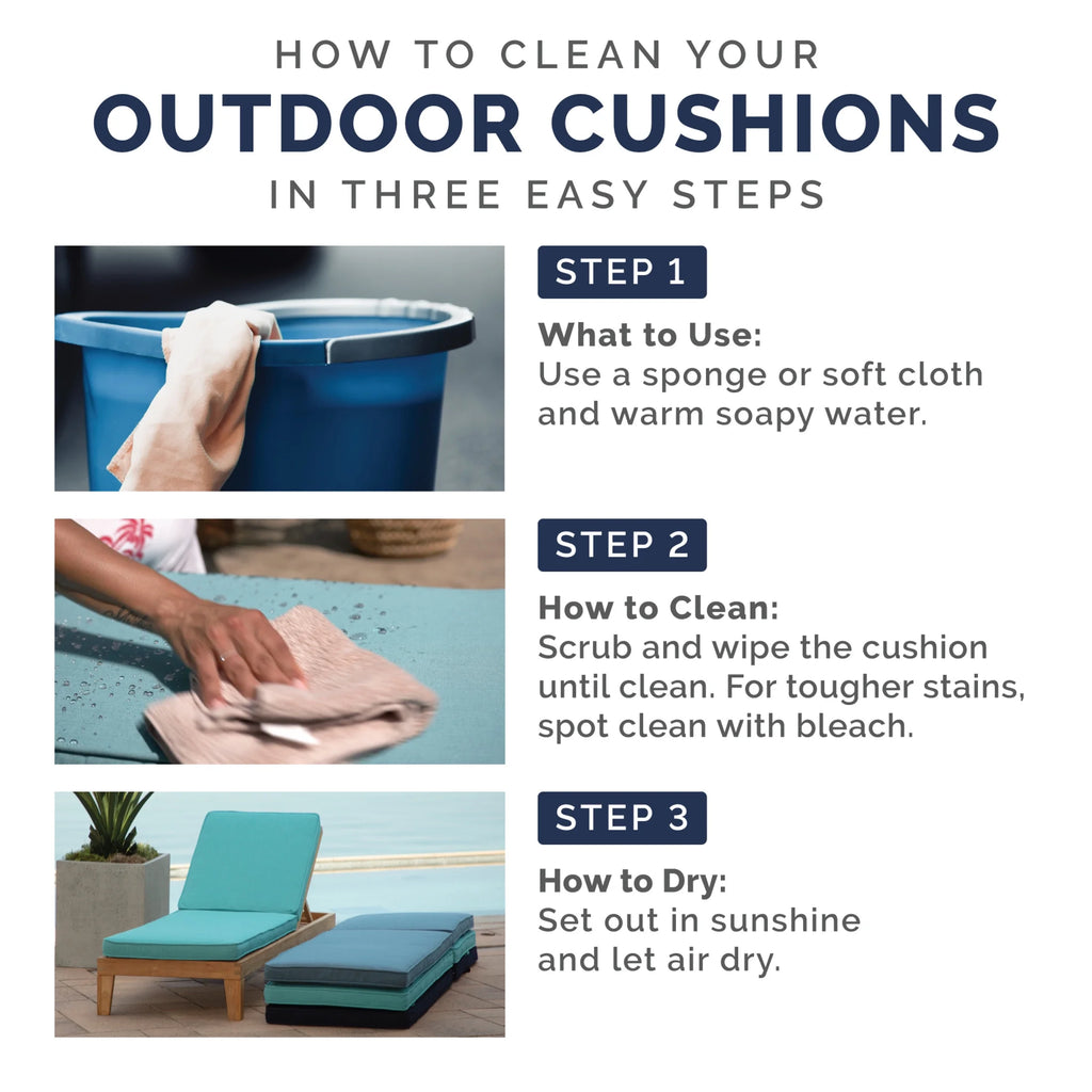 Water Repellent Fade Resistant Outdoor Seat Cushion U3541