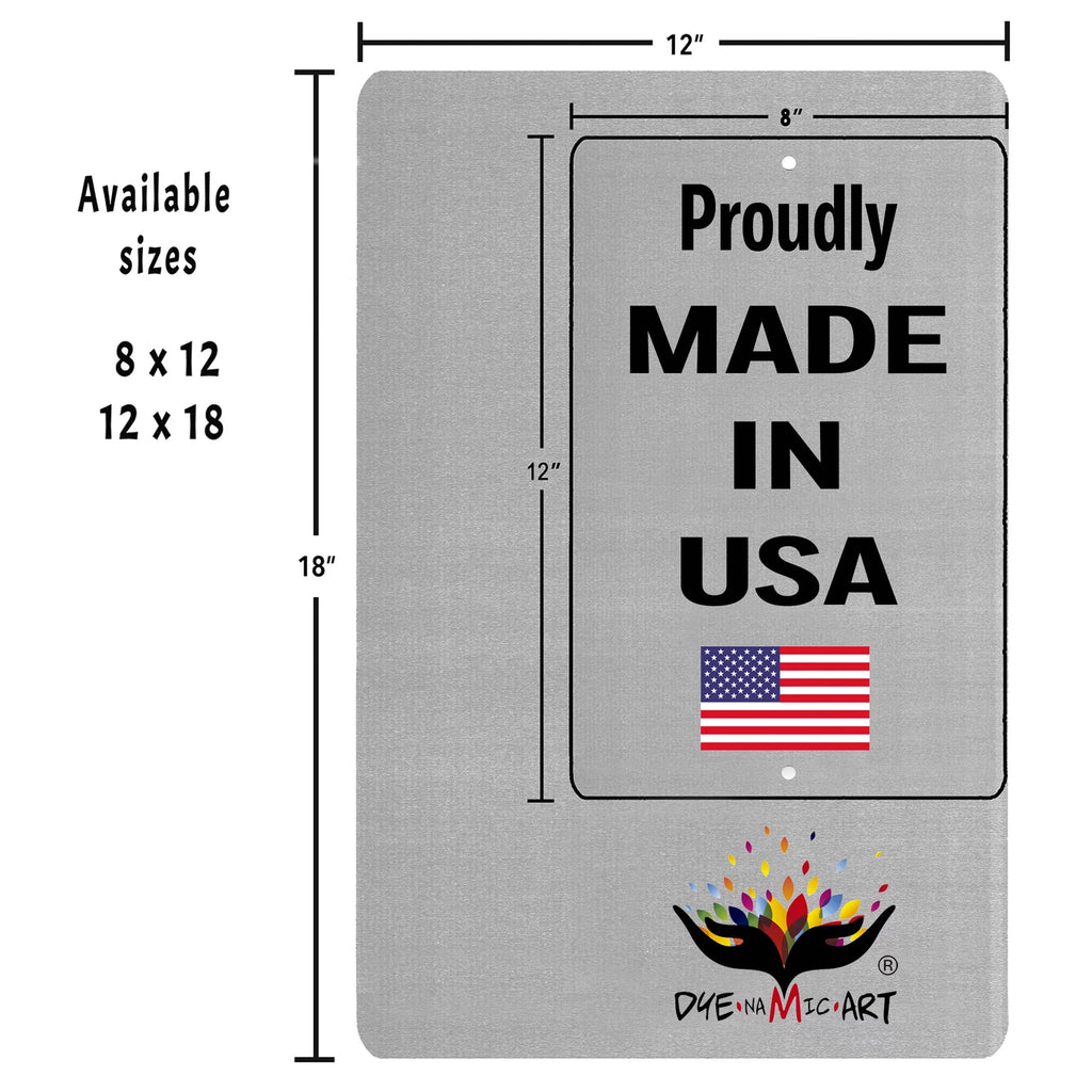 Metal Sign 12x18 X54689
