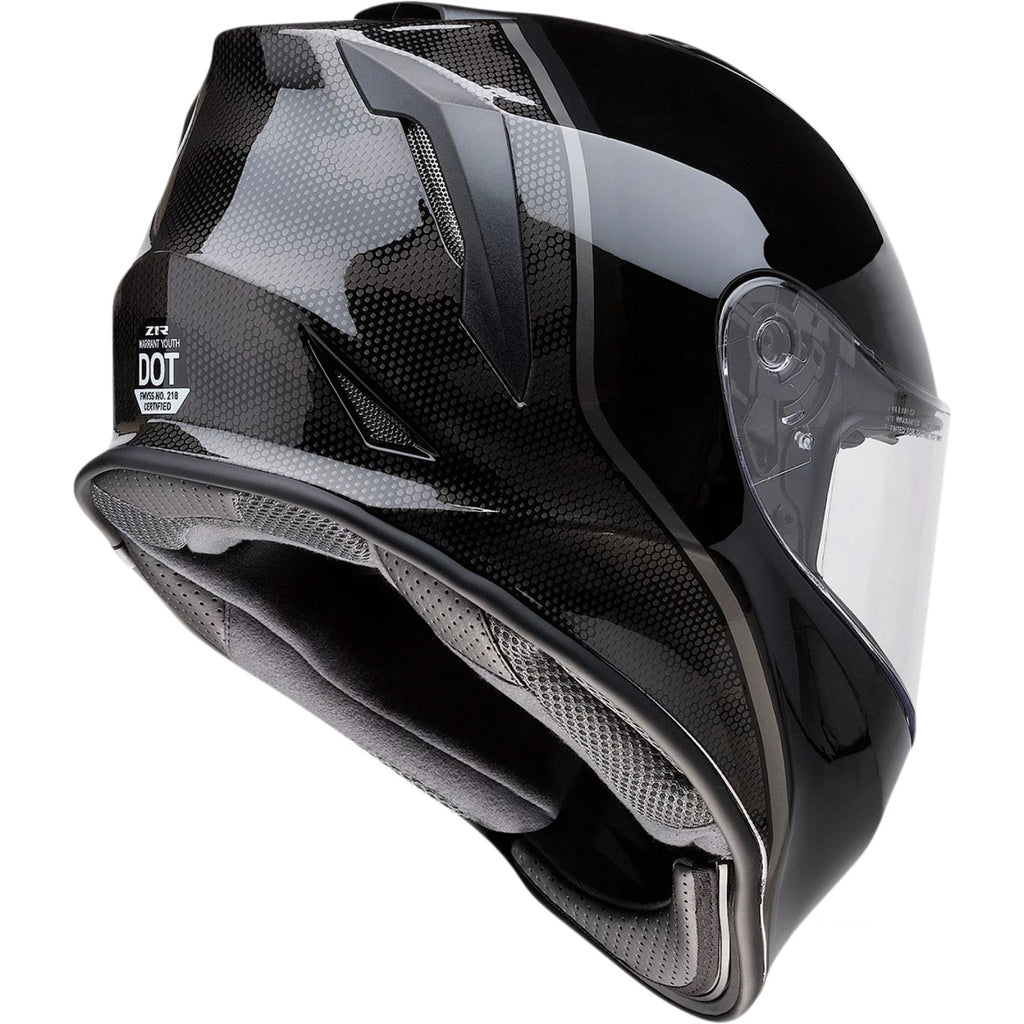 Youth Motorcycle Helmet Black MD I572407