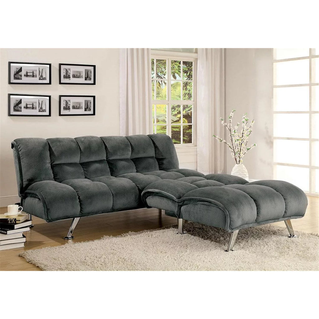 Dark Brown Futon Sofa W273