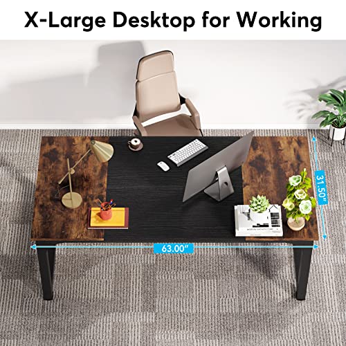 63 Inch White Computer Office Desk K3271