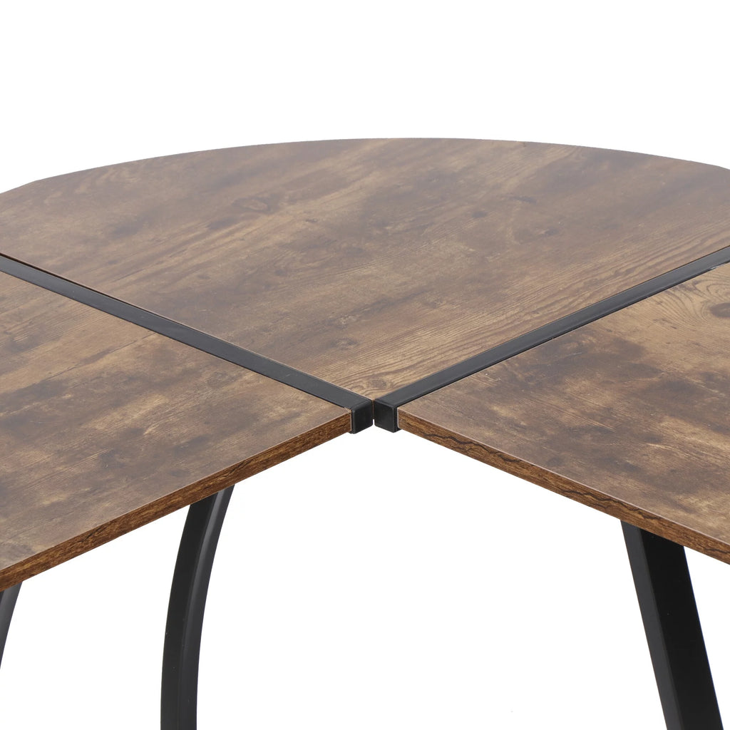 Brown L-Shaped Computer Desk S96738