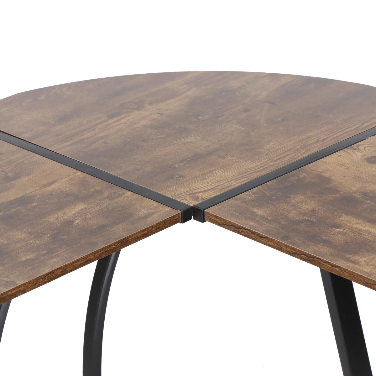Brown L-Shaped Computer Desk S96738