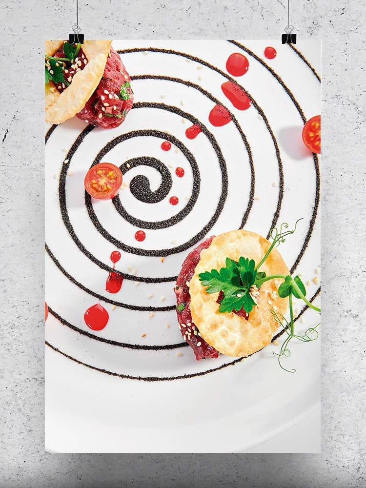 Beef Tartare With Cherry Sauce Poster U21807