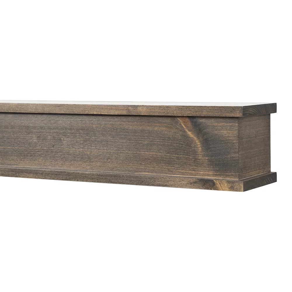 72 inch Floating Wood Fireplace Mantel Shelf R27896