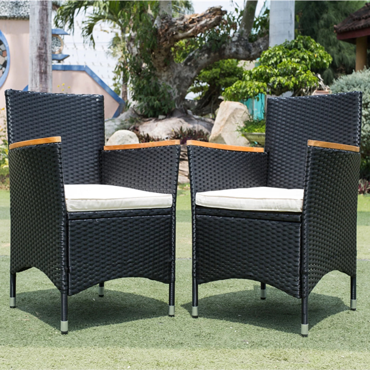 7-Piece Outdoor Patio Wicker Dining Set U604