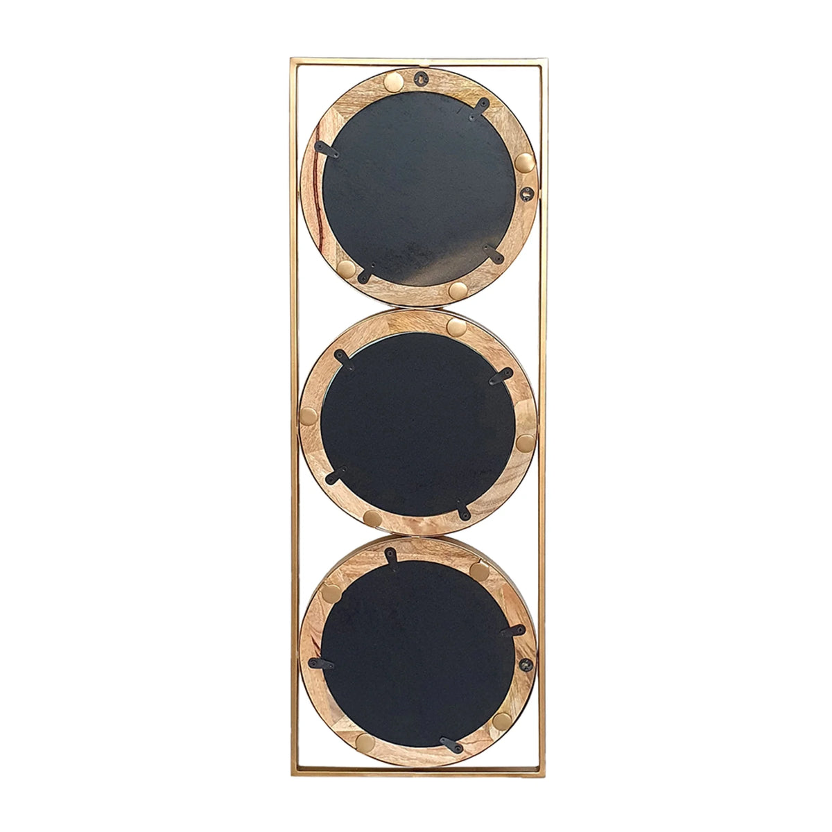 Round Wall Mirror with Rectangular Frame M19916