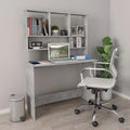 Desk with Shelves Concrete Gray Q1383