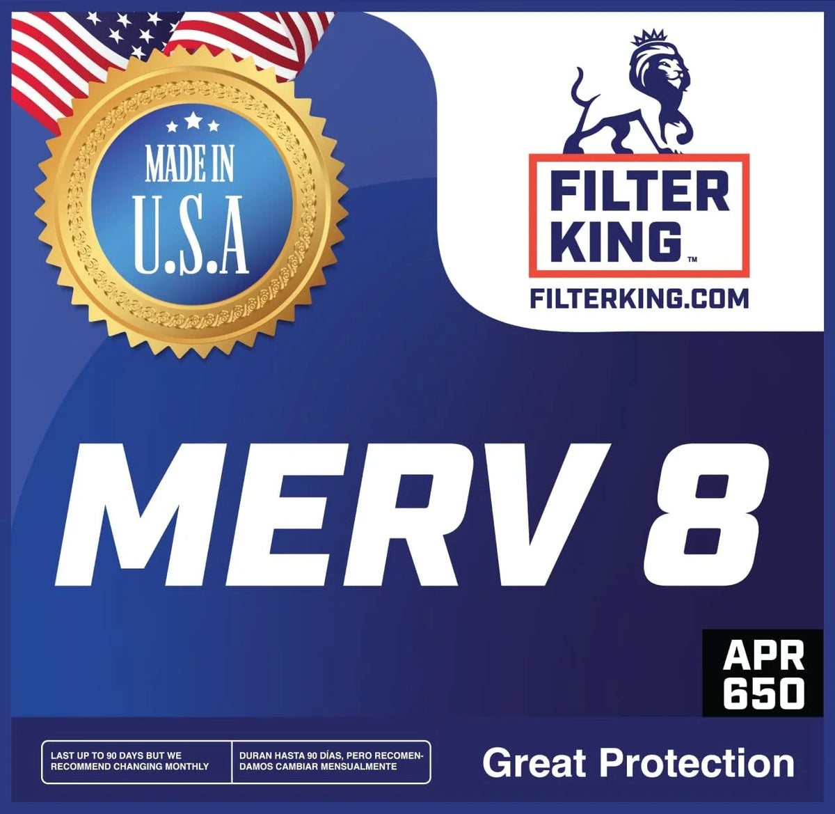 20x66.5x1 MERV 8 Pleated HVAC Air Filter 4-Pack J33143