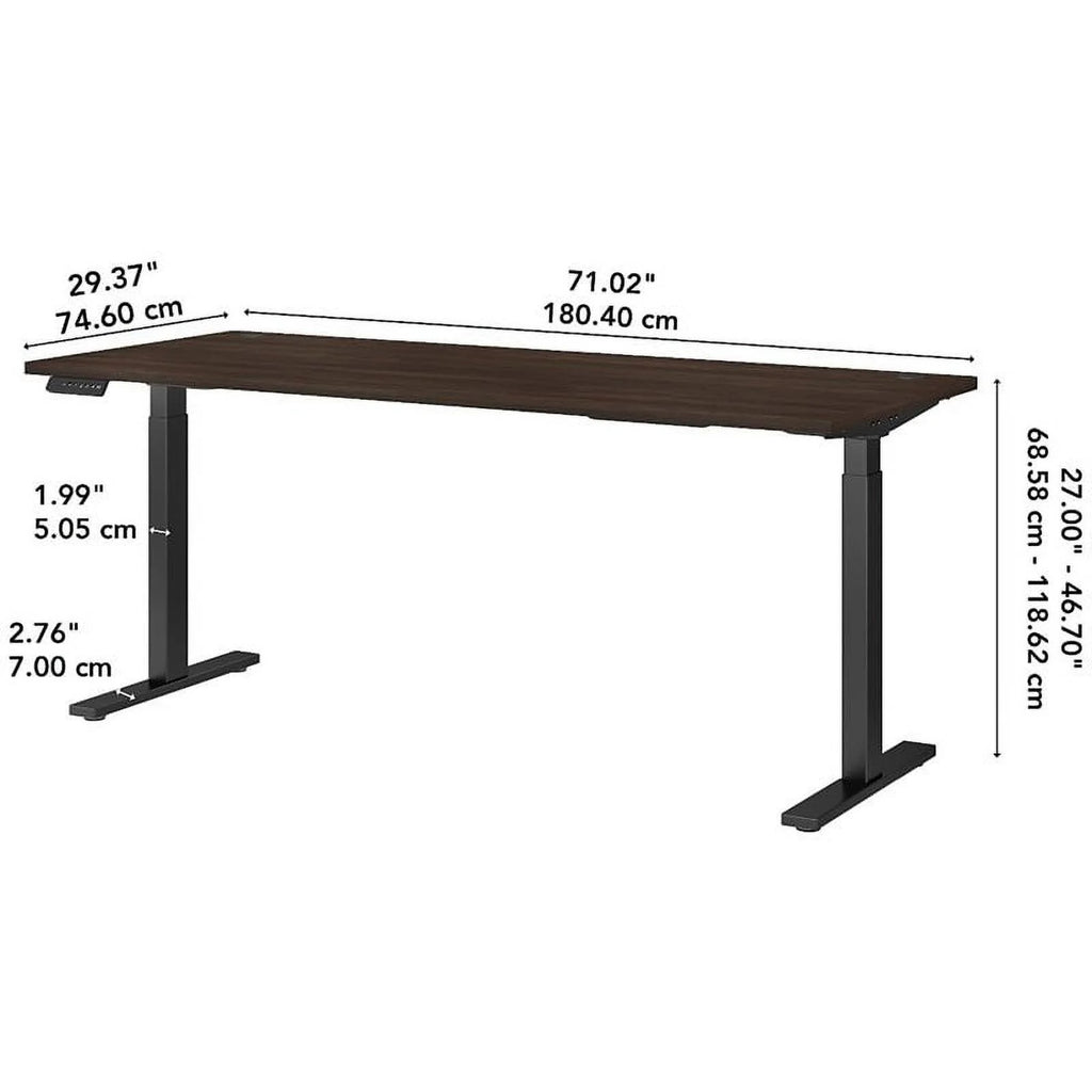 Height Adjustable Desk in Black Walnut L510381