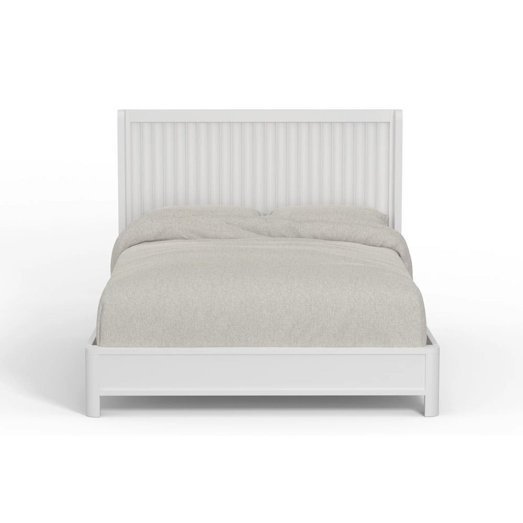 King Panel Bed in White G814