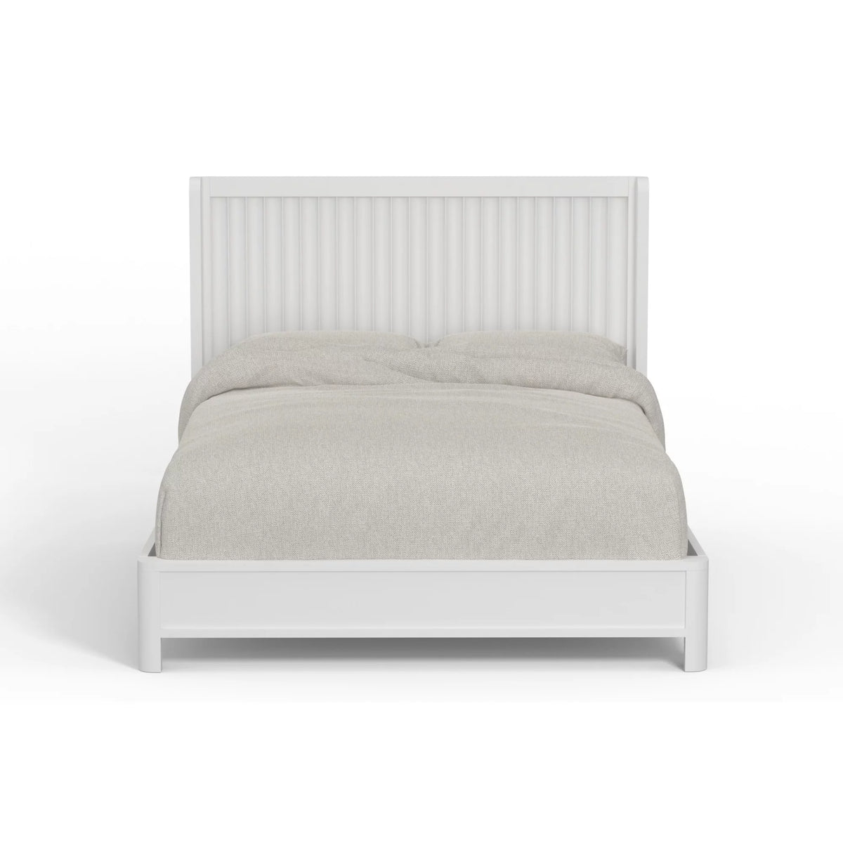 King Panel Bed in White G814
