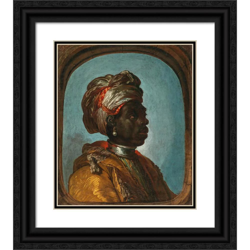 Black Ornate Wood Framed Museum Art Print Y607348