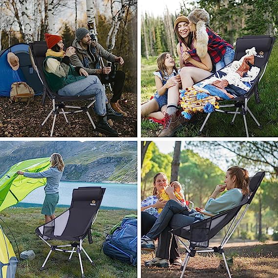 Ultralight High Back Folding Camping Chair with Carry Bag Q855356
