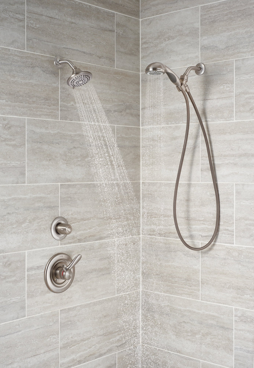 Single Handle 5-Spray Shower Faucet in Stainless U9979