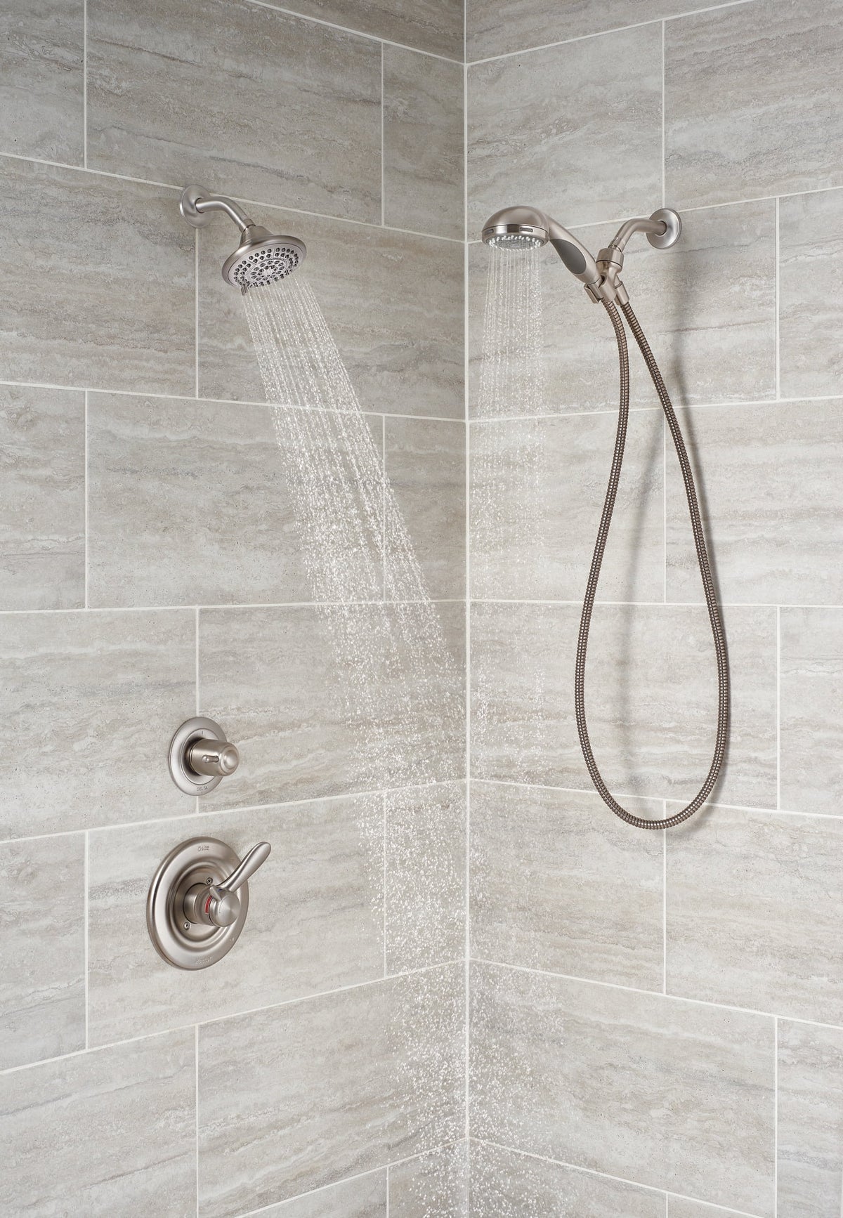 Single Handle 5-Spray Shower Faucet in Stainless U9979