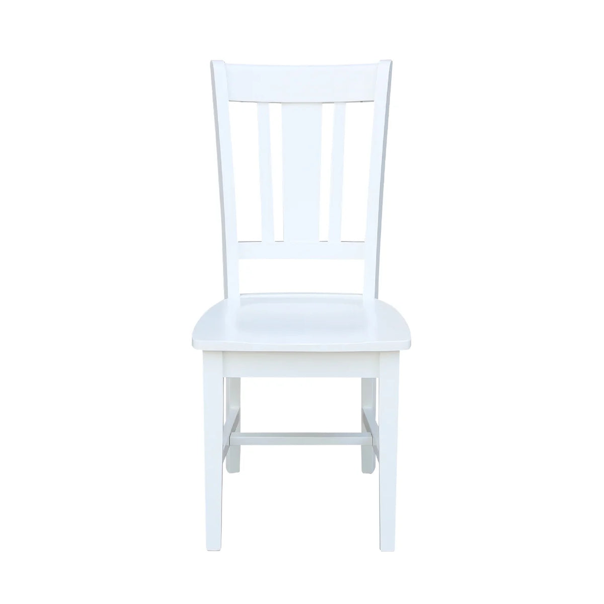 White Solid Wood Splatback Chairs Set of 2 C9236