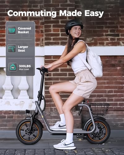 Electric Scooter with Seat, Front Suspension, Turn Signal K294933
