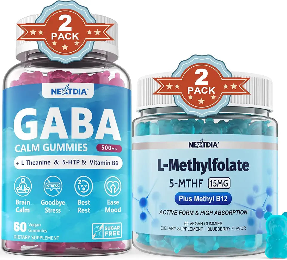 GABA 500 mg + L-MethylFolate 15mg Gummies 4 Pack P79365