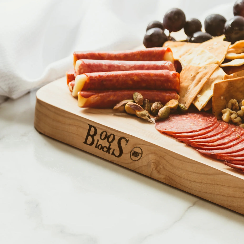 Maple Wood Edge Grain Cutting Board, 16" x 10" x 1" P496