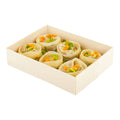 23 oz Rectangle Poplar Container - 100 count box O767
