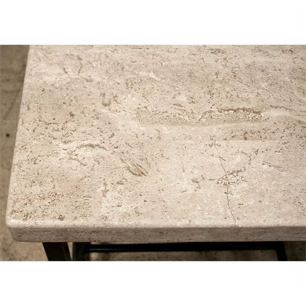 Contemporary Coffee Table in Alabaster Travertine Q4565