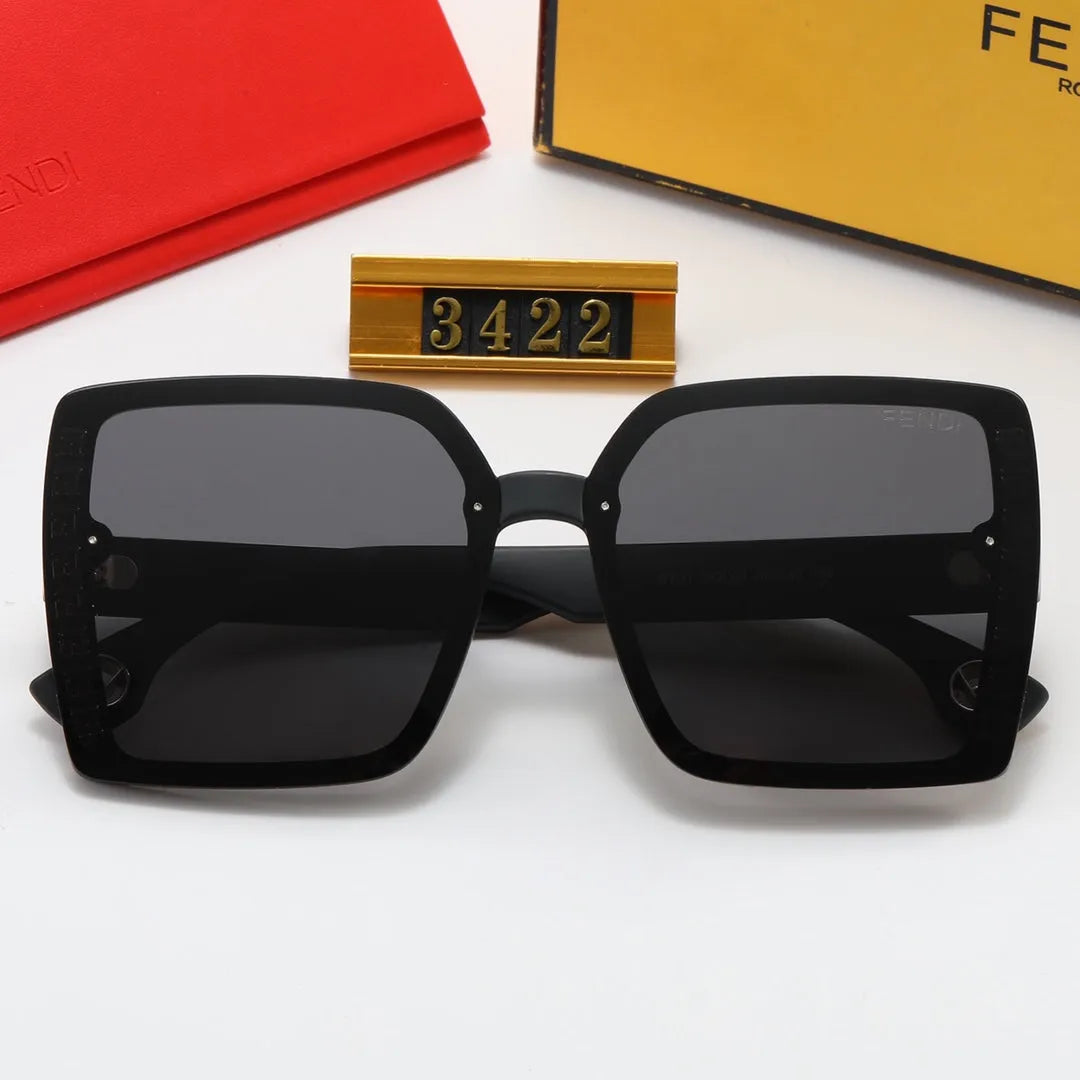 Fashion Double F Frame Polarized Sunglasses N4420
