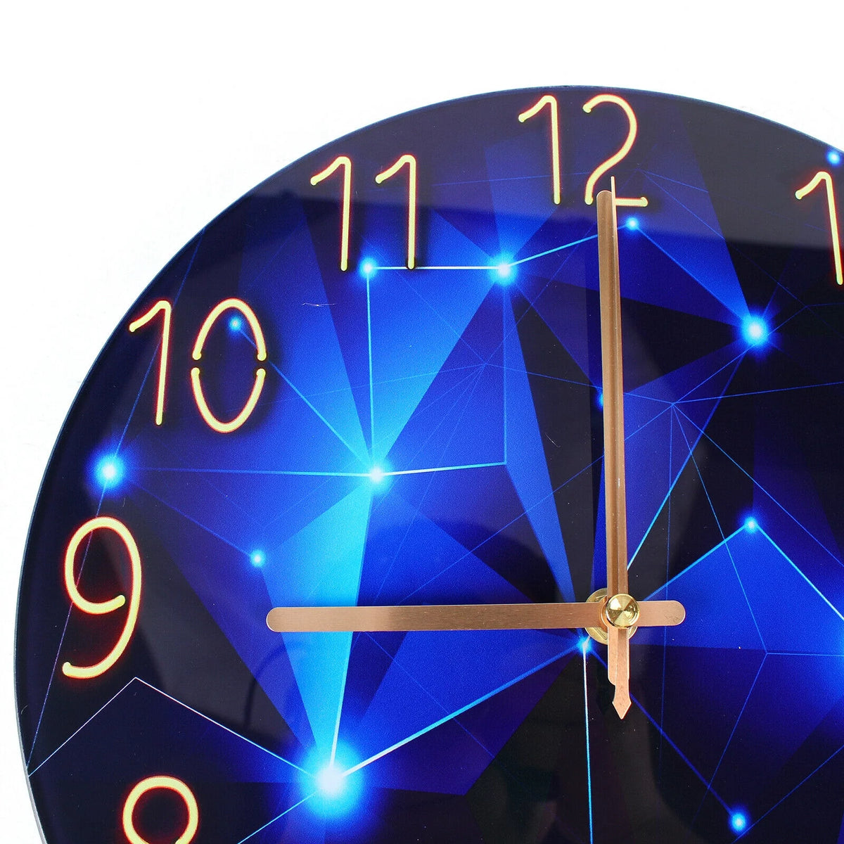 Blue Round Silent Wall Clock W190341