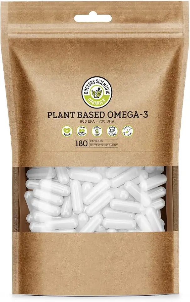 Vegan Omega 3 Algae Supplement 180 Capsules EPA & DHA L11265