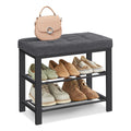 3-Tier Shoe Rack Bench with Padded Seat S363401