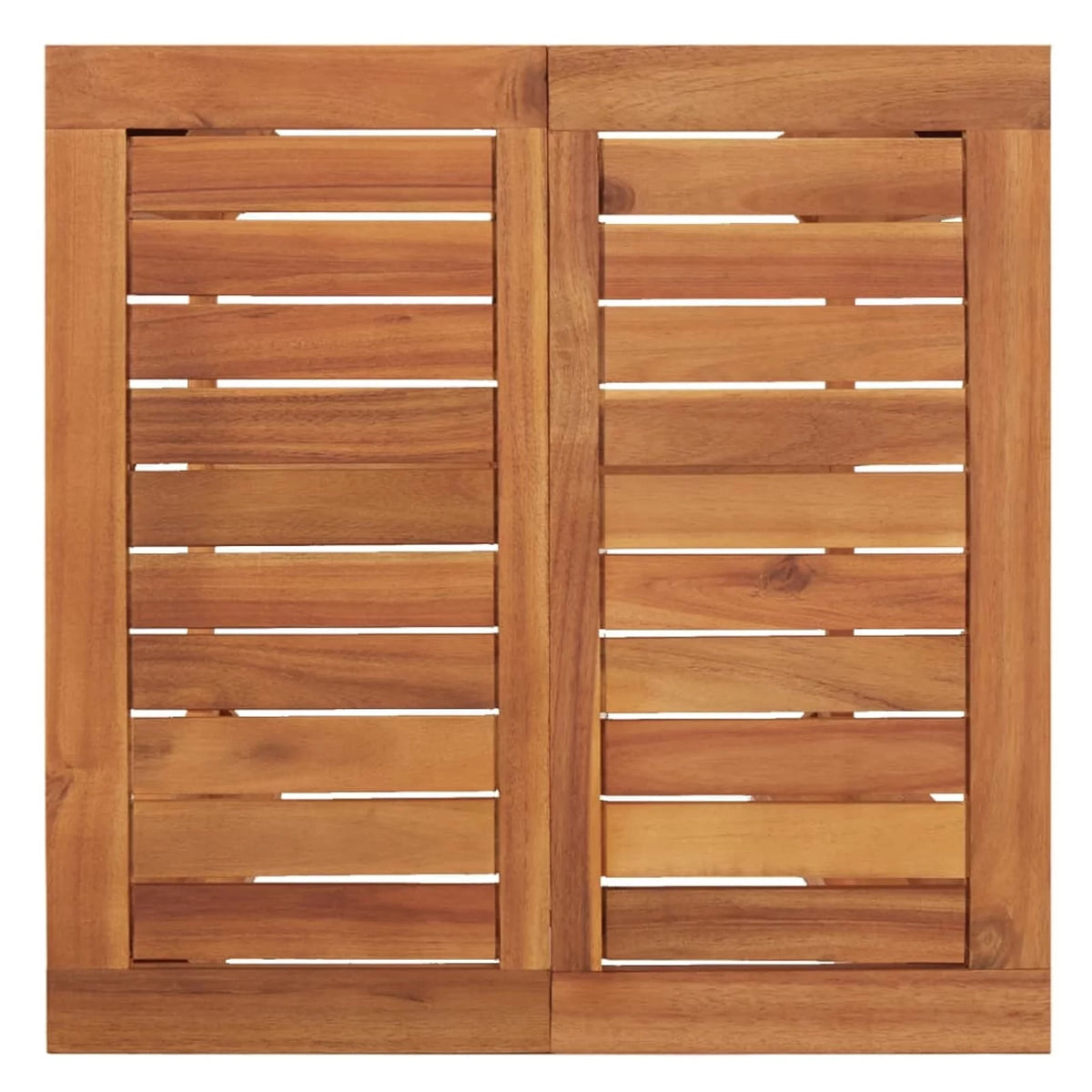 Acacia Wood Bar Table with Slatted Tabletop E19493