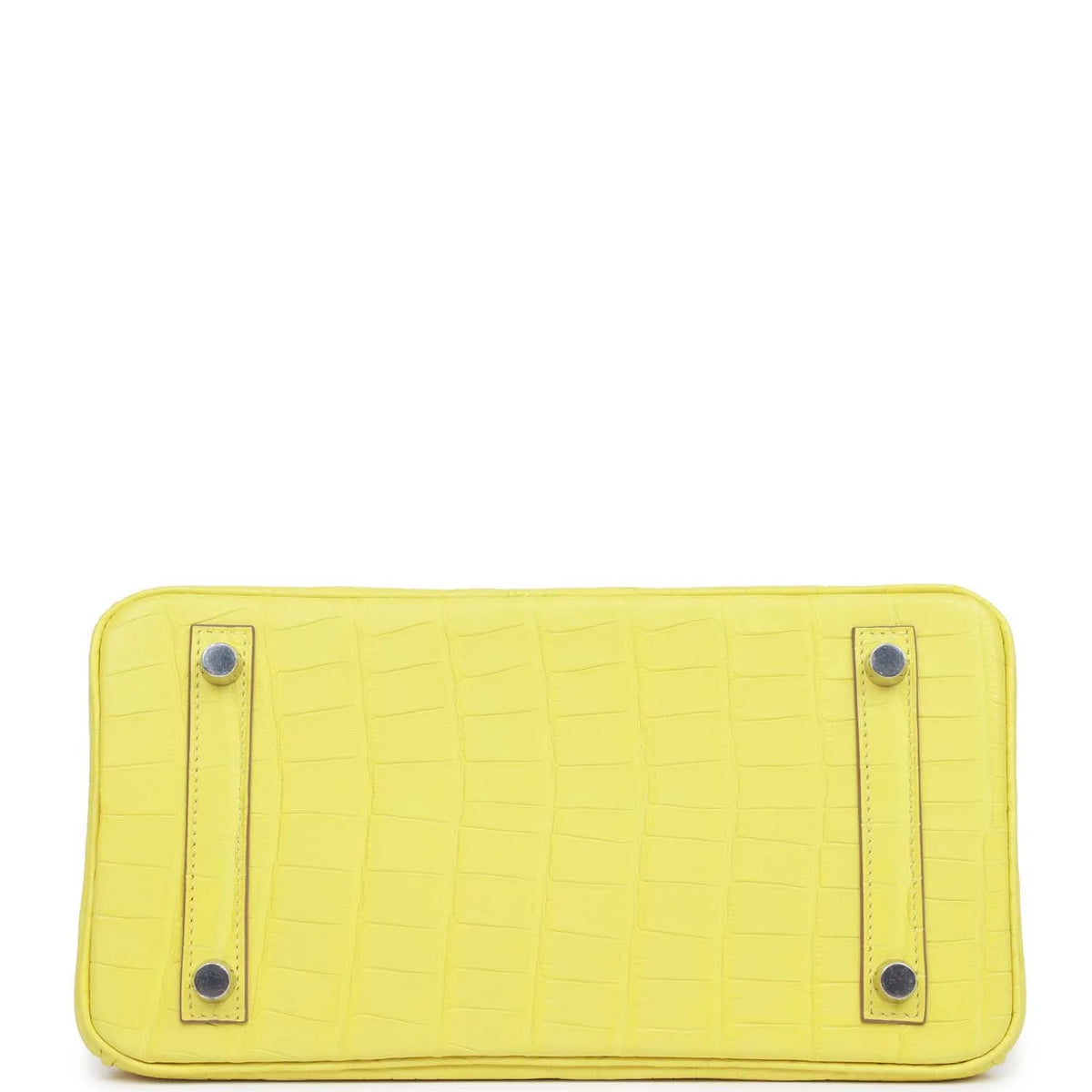 Lime Matte Alligator Bag Palladium Hardware V901